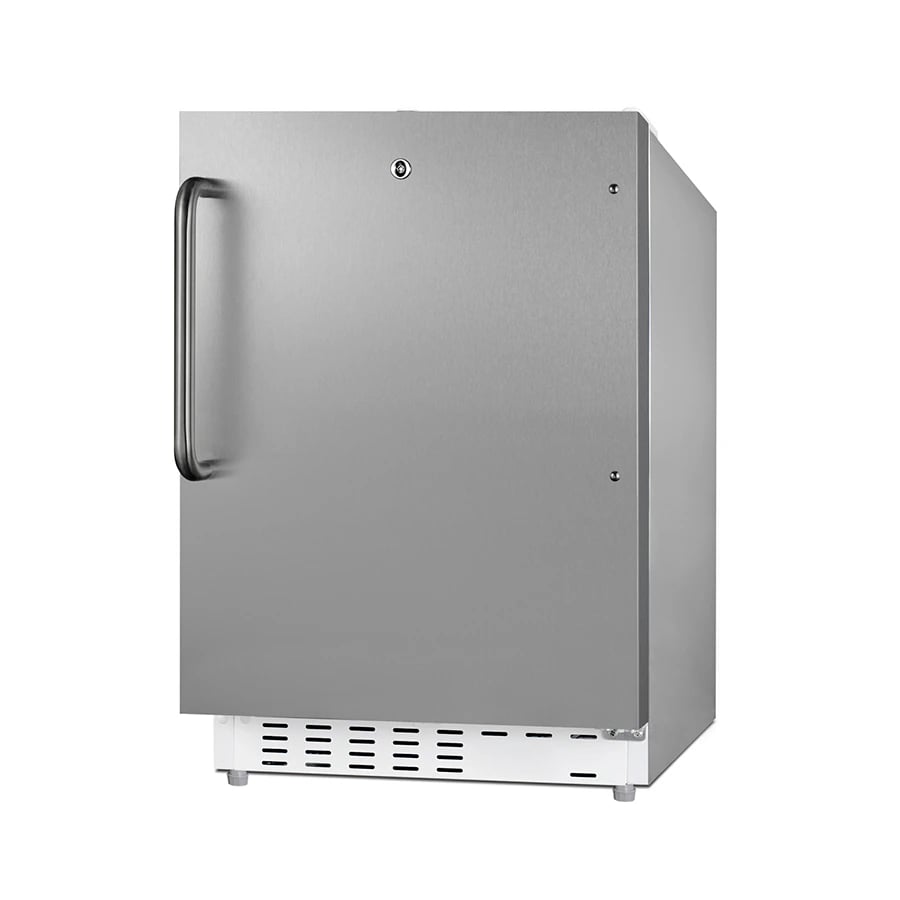 Summit Break Room Fridge/Freezer, Built-In, Solid Door, 2.68 Cu Ft, Manual Defrost