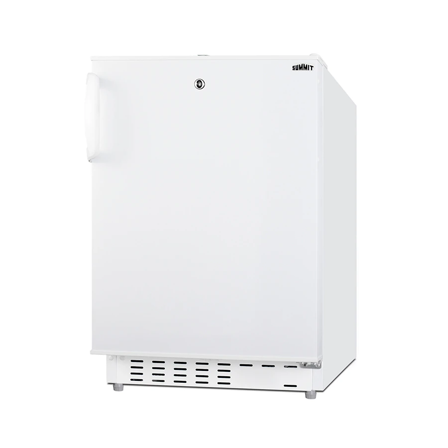 Summit Food Storage Fridge/Freezer, Built-In, Solid Door, 2.68 Cu Ft, Manual Defrost