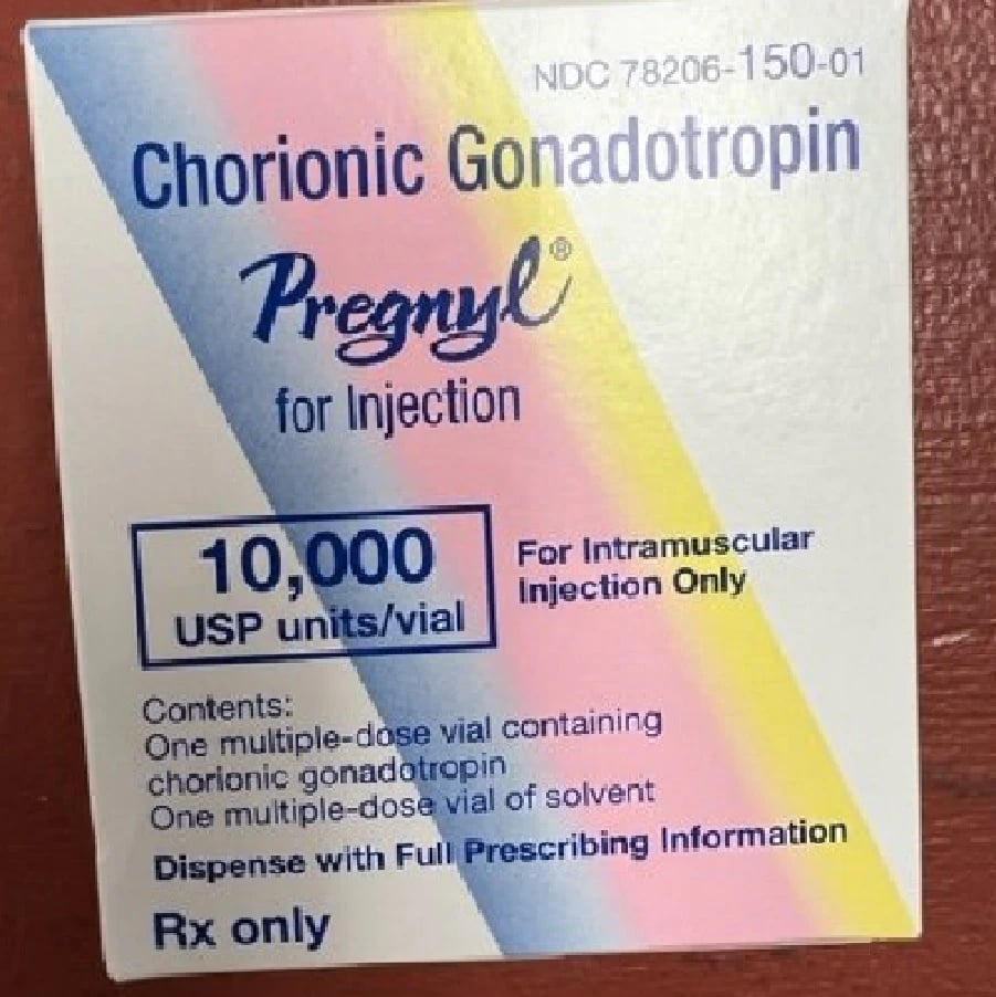 Pregnyl (chorionic gonadotropin) for Injection, 10,000 USP Units per 10 mL Multi-Dose Vial, Powder for Reconstitution