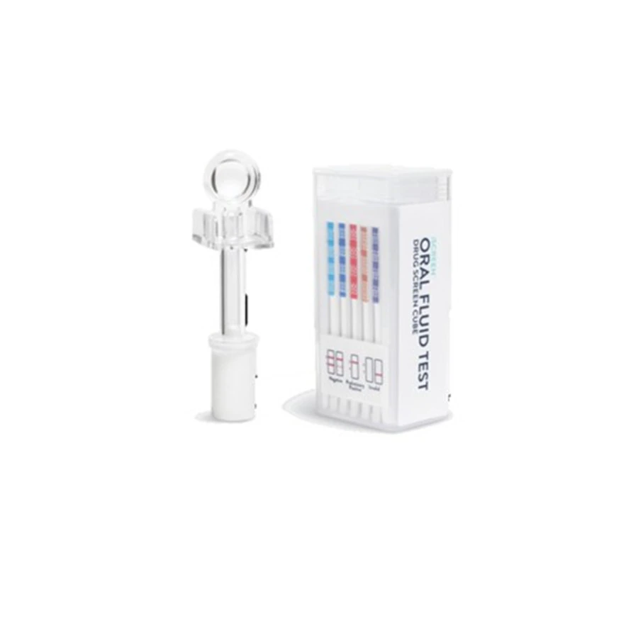 iScreen 5 Panel Oral Fluid Drug Test Cube, Employment & Insurance Use, AMP50/COC20/MAMP50/OPI40/PCP10, No THC, 25/Box