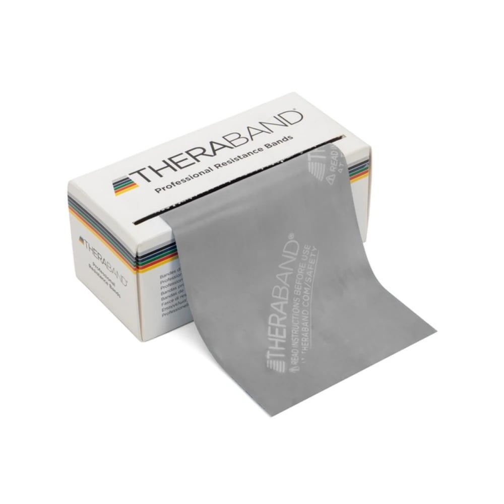 TheraBand Exercise Band, Level 6 (Silver, Heavy Resistance), Each
