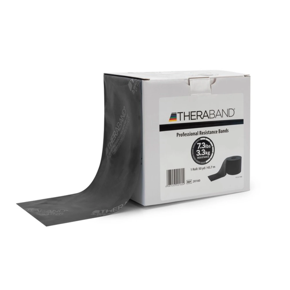 TheraBand Exercise Band, Level 5 (Black), Heavy Resistance, Single Band