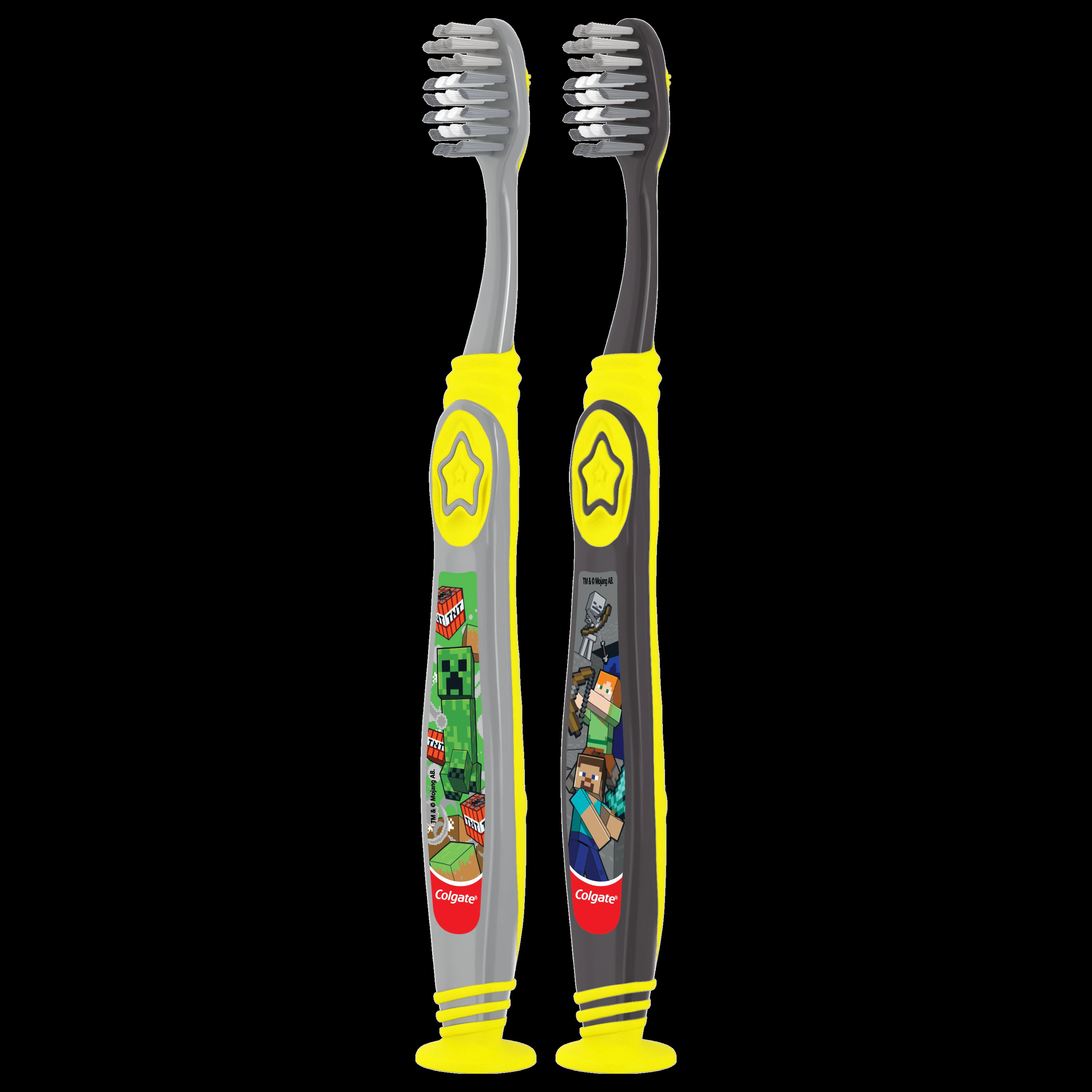 Colgate Minecraft Toothbrush, Kids 5+, Extra Soft, 35 Tuft, 6/Box