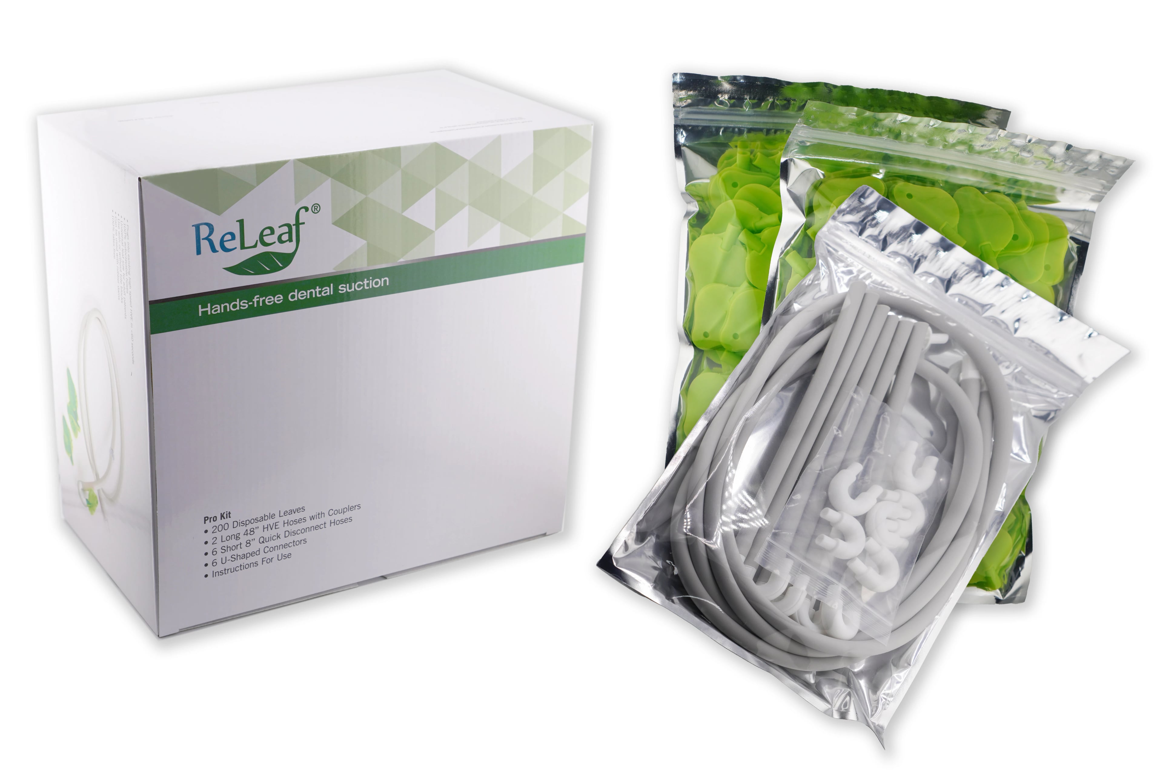 ReLeaf HVE Suction Device Pro Kit, 200 Leaves, 2 Long Hoses, 6 Short Hoses, 6 U-Shaped Connectors, RLF10036