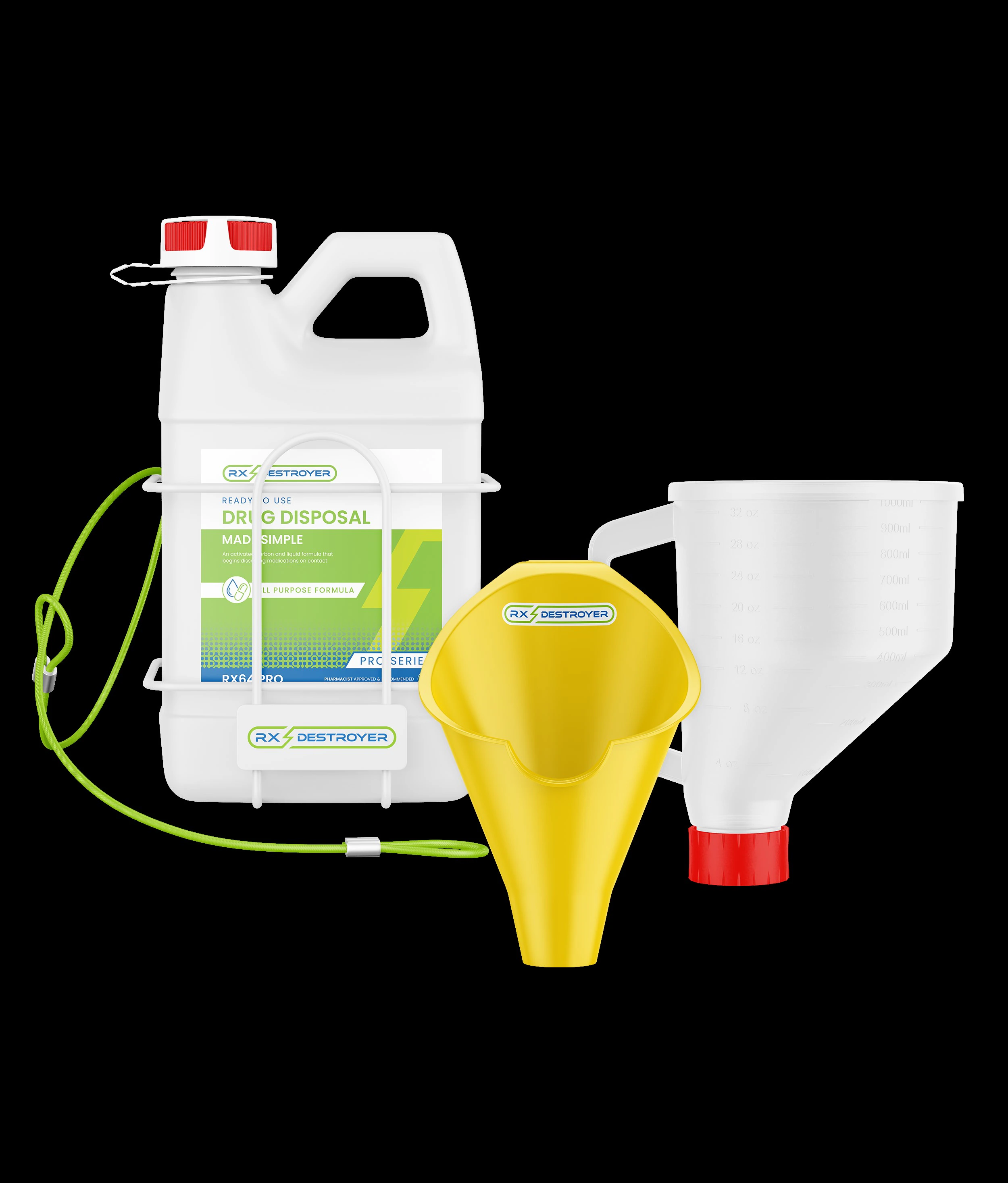 Rx Destroyer Pro Drug Disposal Starter Kit, 64 oz, Each