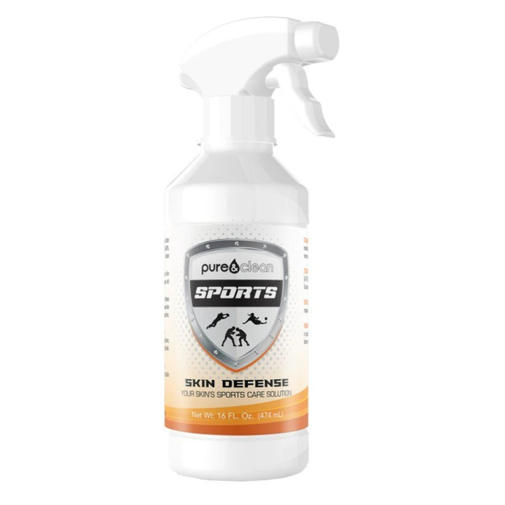 Pure&Clean Sports Skin Defense Spray Cleanser, 16 oz, Clear, 12/Box