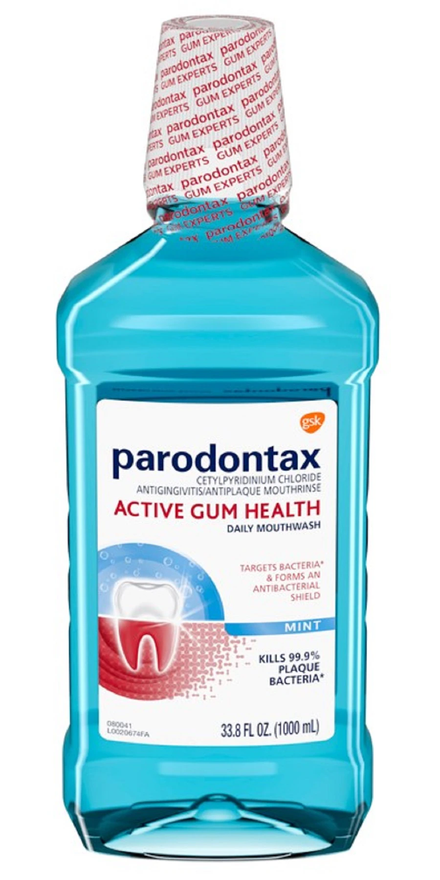 Parodontax Mouthwash Mint, 1L, 6/Case