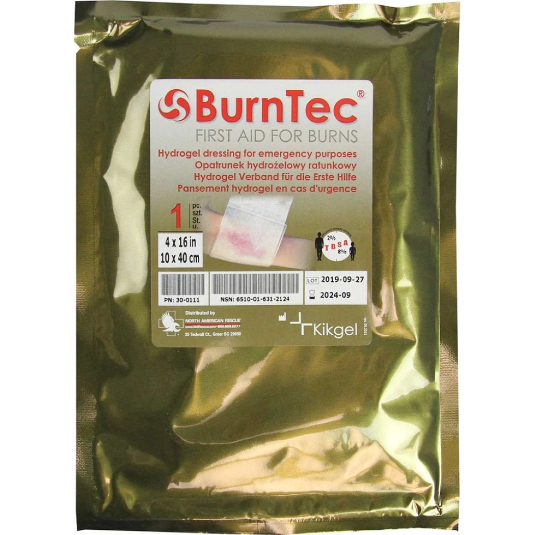 BurnTec Hydrogel Burn Dressing, 4" x 16", Each