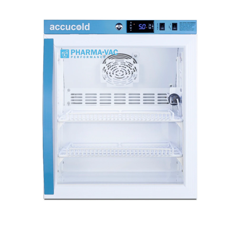 Accucold Performance Series Vaccine/Pharmacy Refrigerator, 1.94 Cu Ft, Right Hinge/Reversible, +2 to 8°C, Auto Defrost
