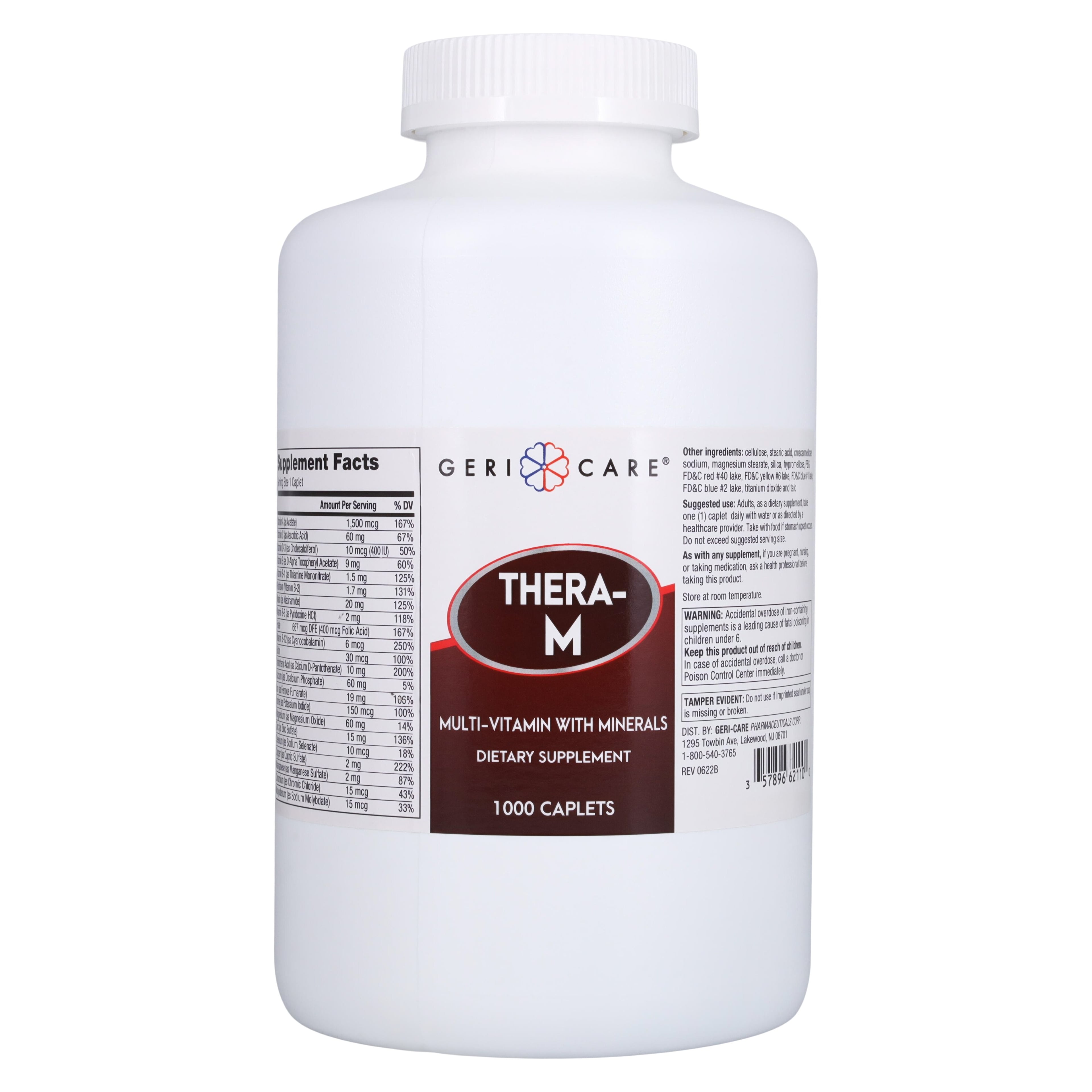 Theravite M Dietary Supplement Tablets, 1000/Bottle