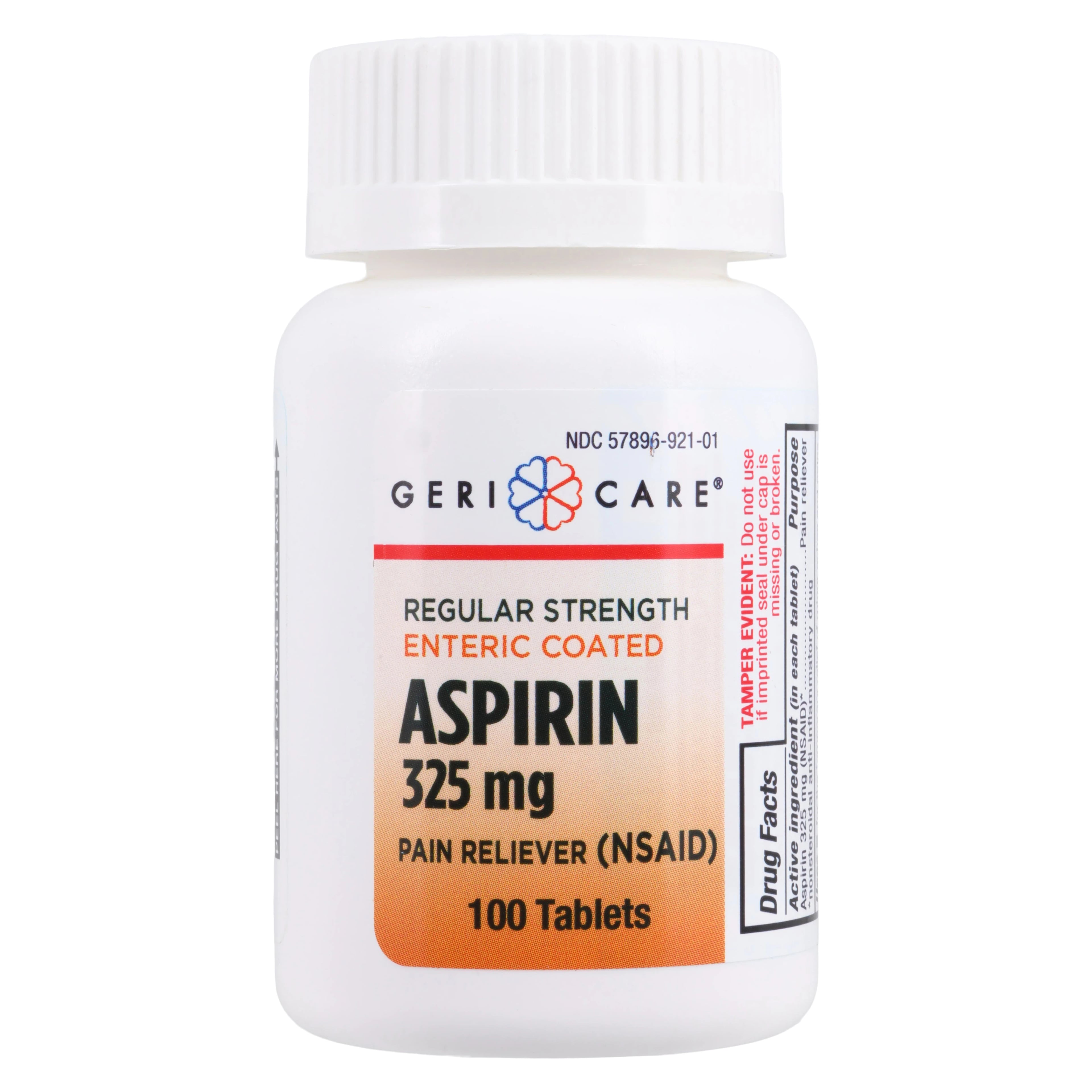 Geri-Care Aspirin EC Tablets, 325mg, 100/Bottle