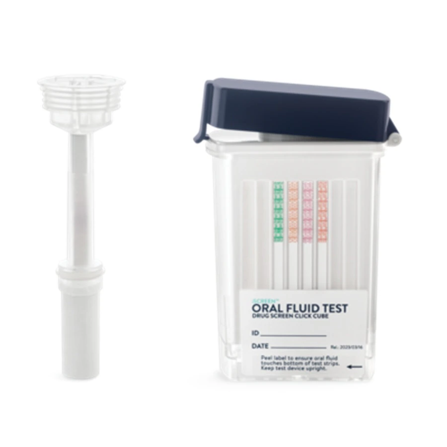 iScreen Oral Fluid Drug Cube 6-Panel Drug Test, No THC, 25/Box