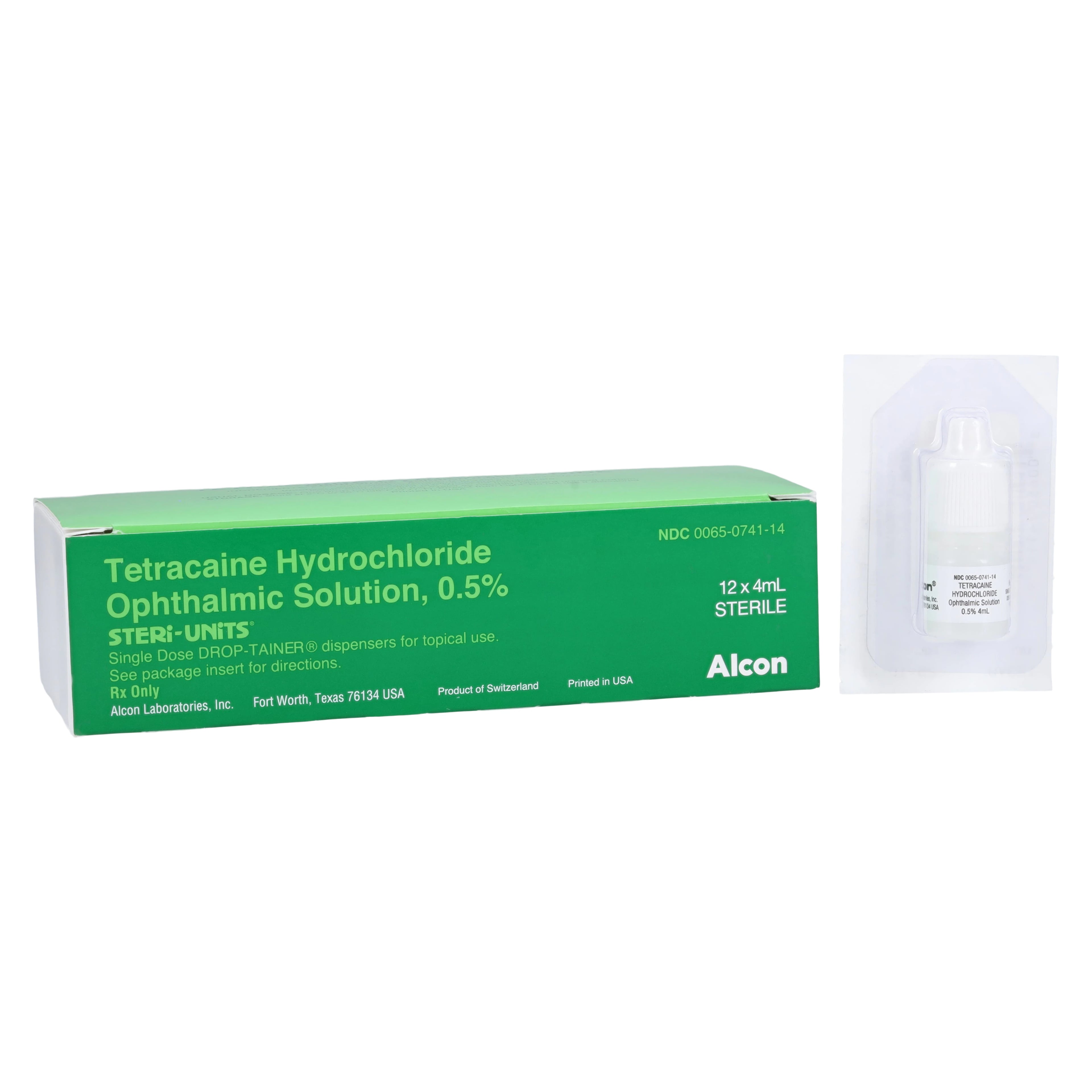 Tetracaine HCl Ophthalmic Solution 0.5%, 4mL Vial, 12/Package
