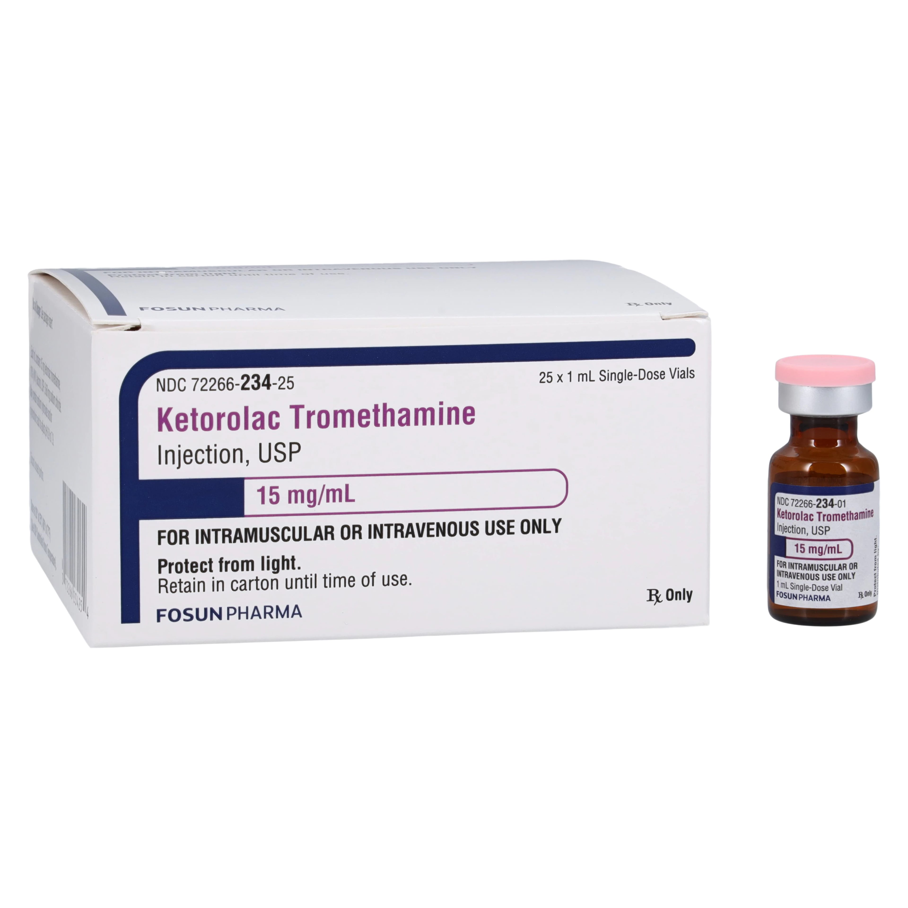 Ketorolac Injection 15mg/mL SDV 1mL, 25/Package