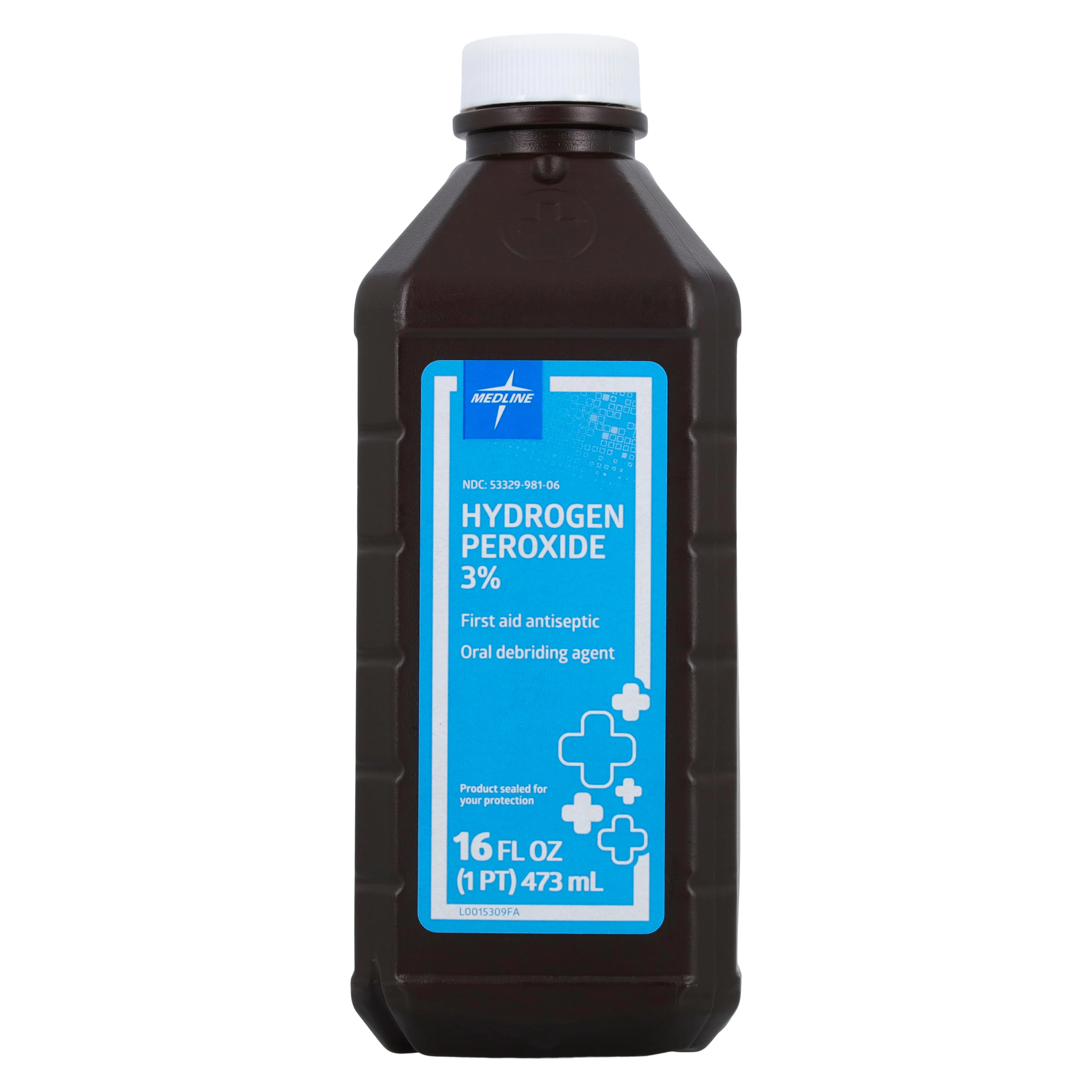 Hydrogen Peroxide 3% Solution, 16 oz Bottle