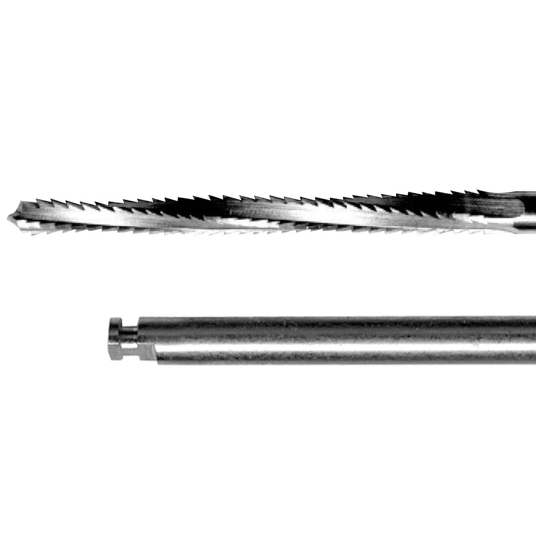 Ace Surgical Bur Lindemann 35mm, 2-Head, 10-Flute, Contra Angle, Non-Sterile, Each