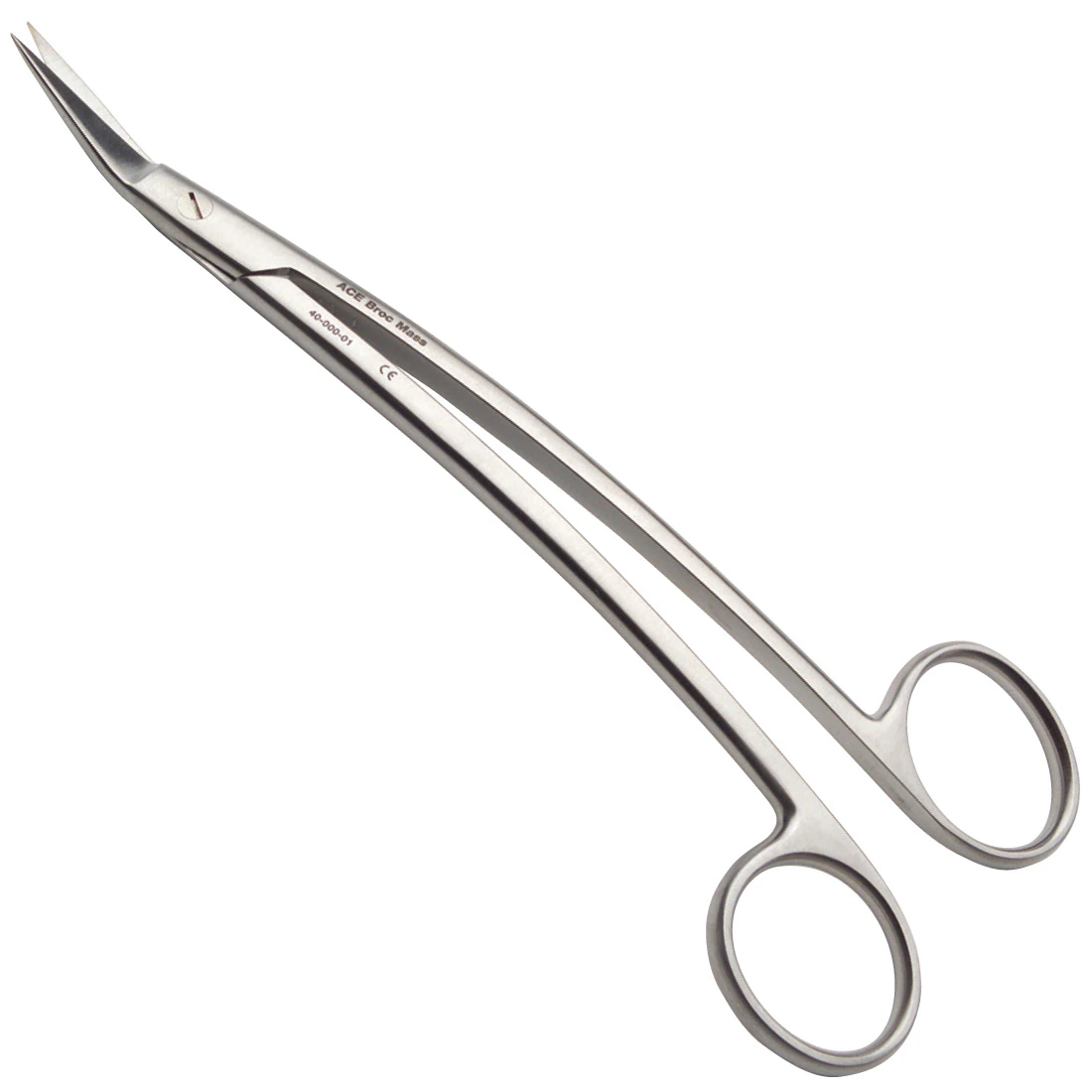 Ace Surgical Dean #9 Scissors, 6.5 in, Curved, Smooth, Stainless Steel, Each