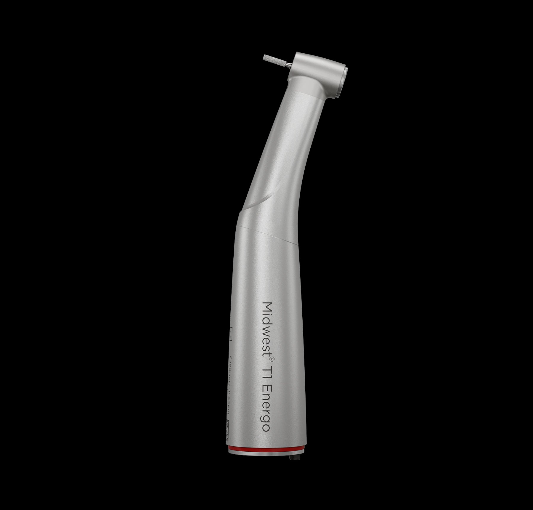 Midwest T1 Energo Electric Handpiece Attachment, 1:5 L, Contra Angle, Titanium, Fiber Optic, 875315