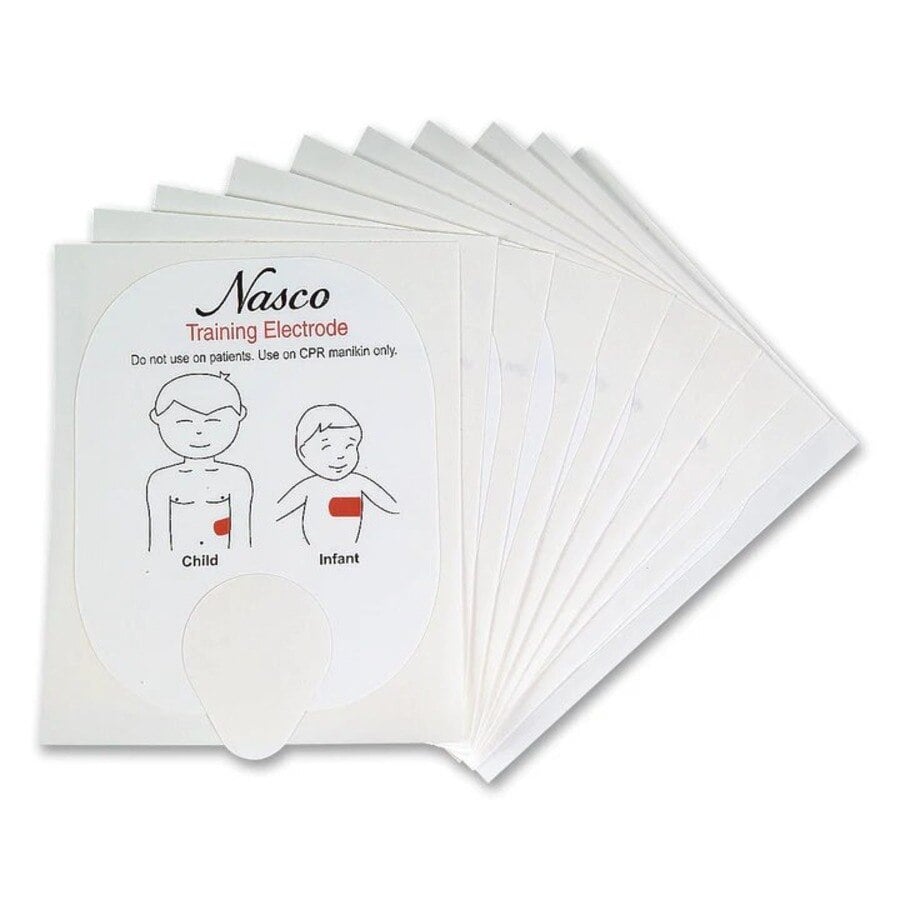 Nasco Healthcare AED Training Pads, Pediatric, 5 Pairs/Pack