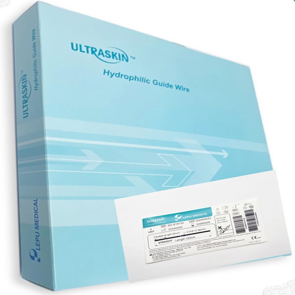 Ultraskin Hydrophilic Guidewire, Straight, Standard