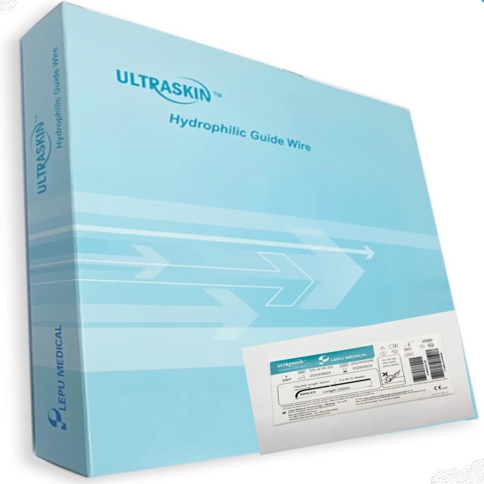 Ultraskin Hydrophilic Guidewire, Angled Tip