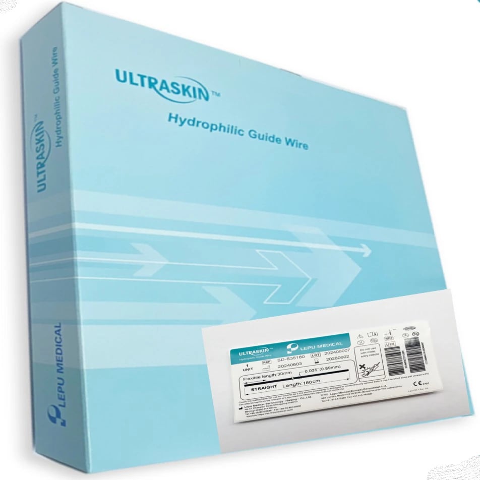 Ultraskin Hydrophilic Guidewire, Straight, Standard
