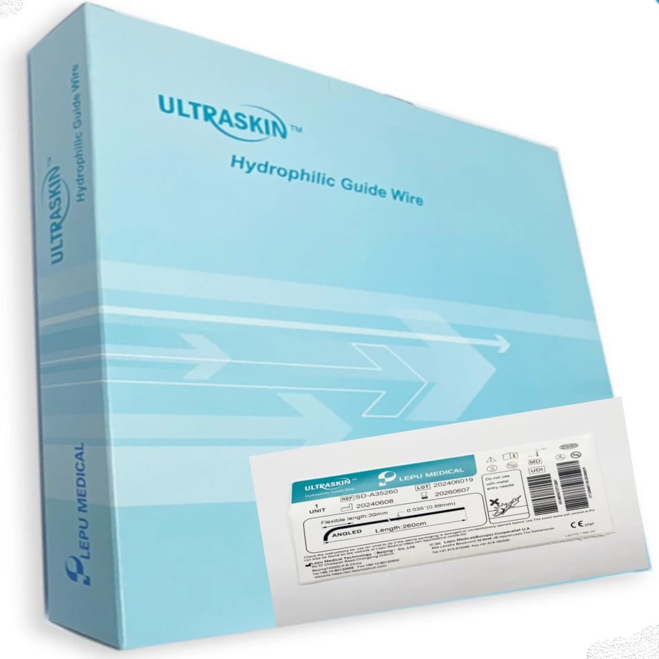 Ultraskin Hydrophilic Guidewire, Angled Tip