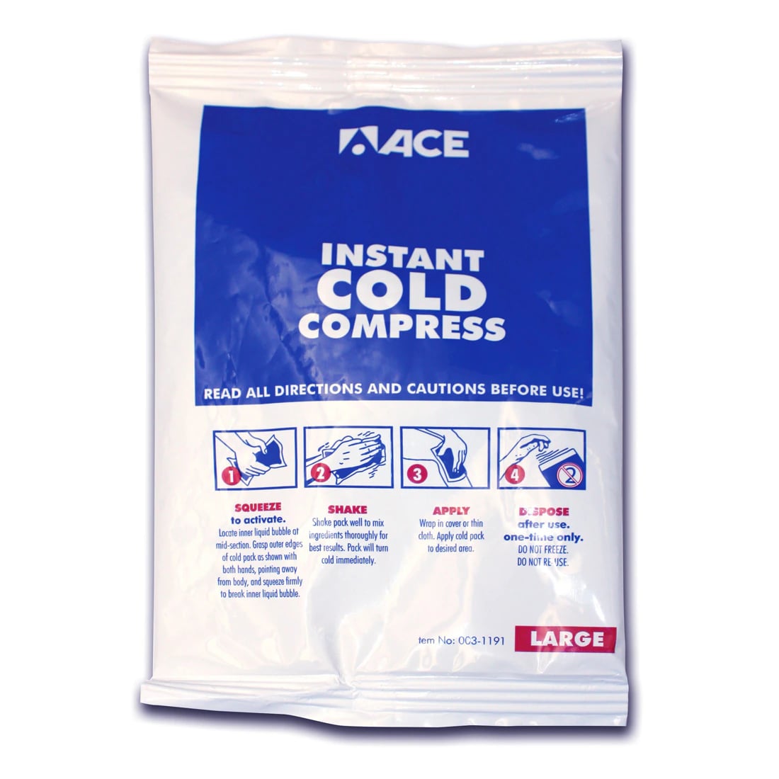 Ace Surgical Instant Ice Pack, 6x9 Inch, Large