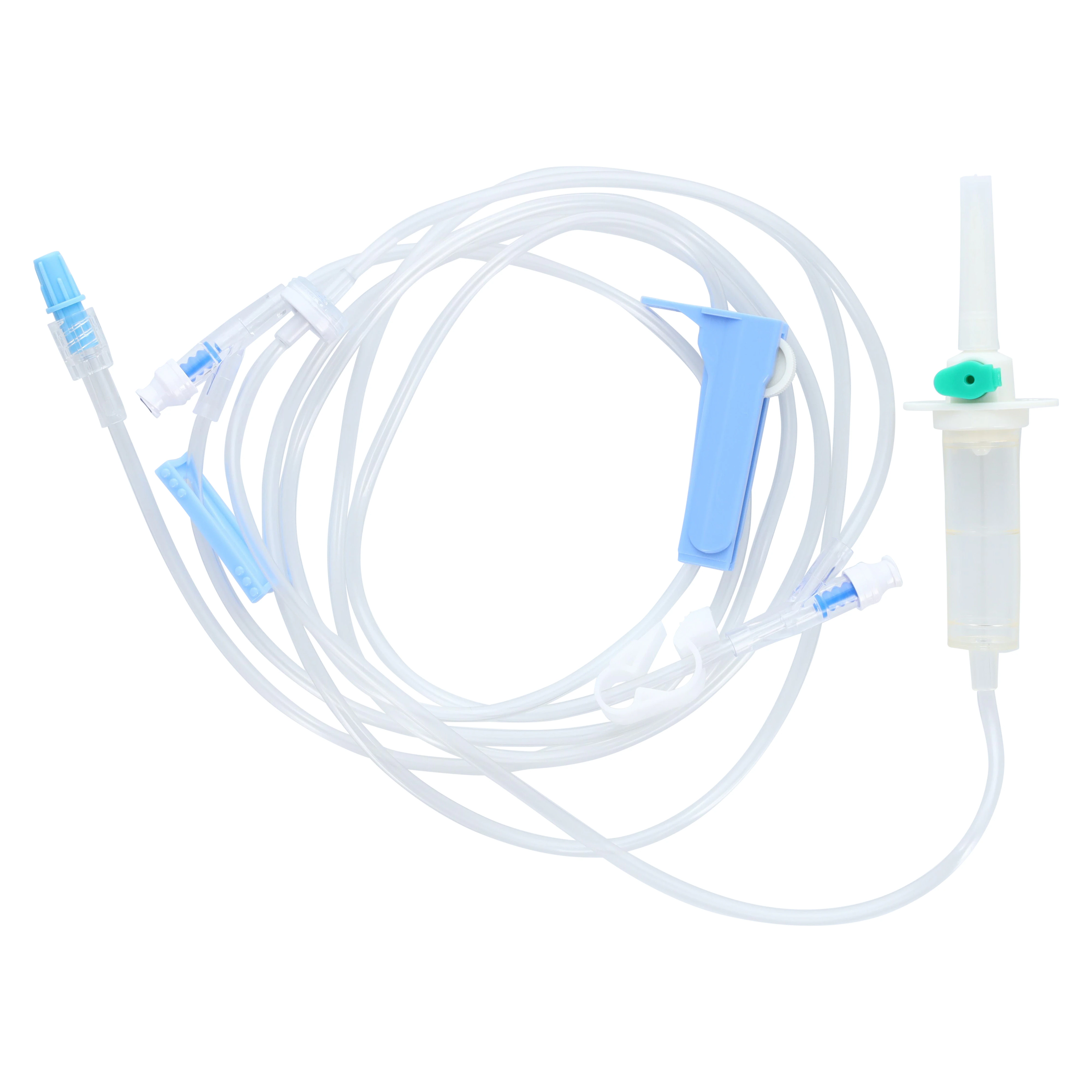 Intuvie IV Administration Set, 20 Drops/mL, Male Luer Lock Adapter, Universal Spike, Back Check Valve, 50/Case