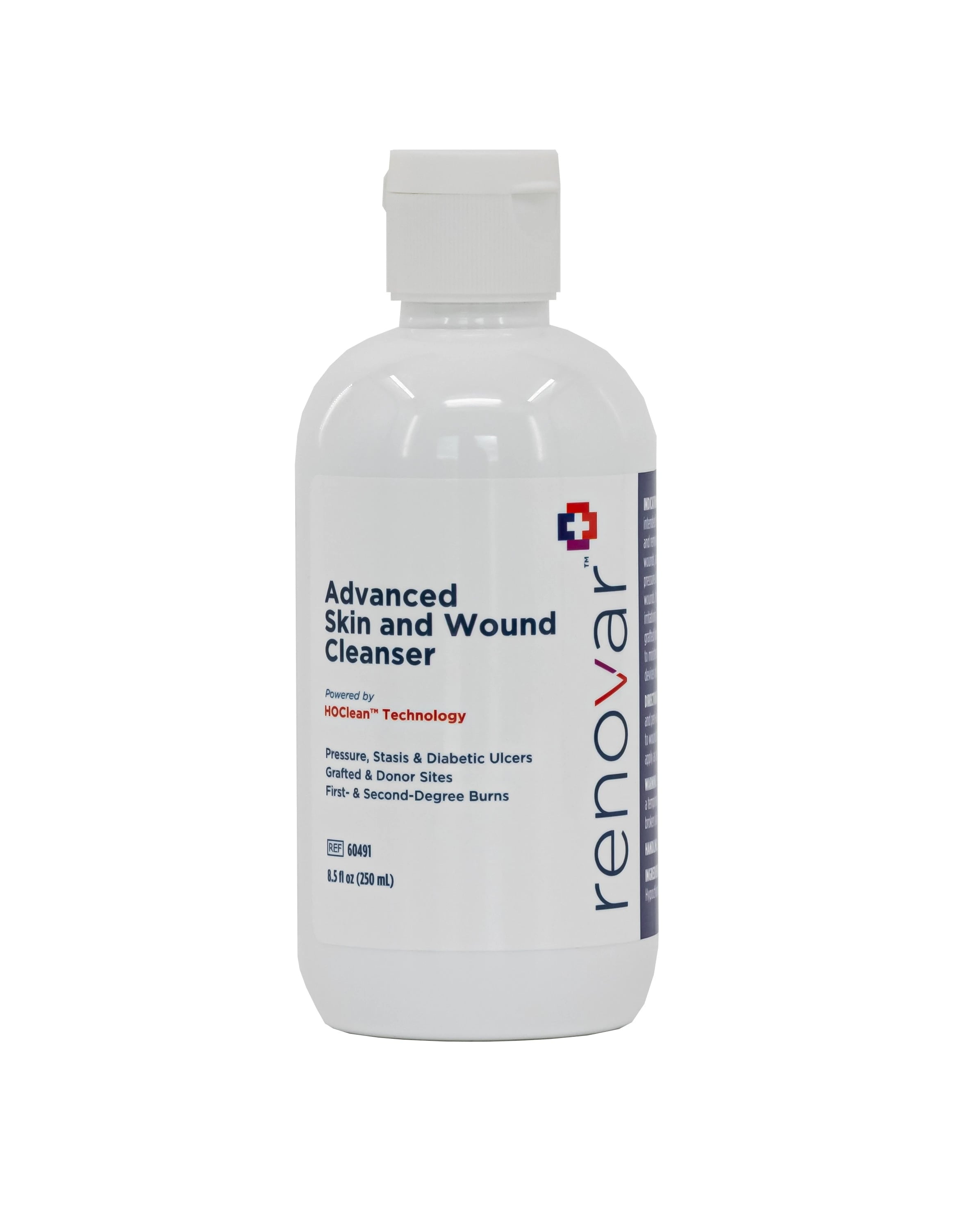 Renovar Wound Cleanser, 8.5 oz Flip-Top Bottle, Hypochlorous Acid/Sodium Chloride, Non-Sterile, Latex-Free, Disposable, 12/Case