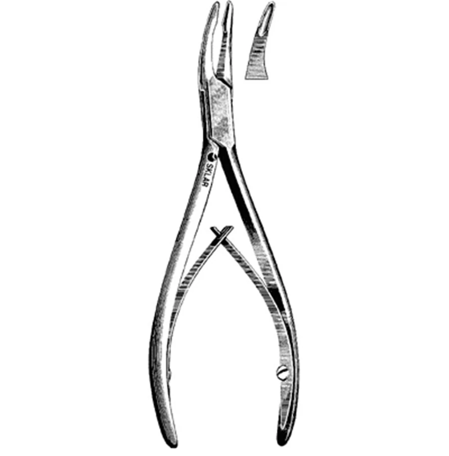 Sklar Friedman Bone Rongeur, Curved, Blunt, CVD Coated, Reusable, Each
