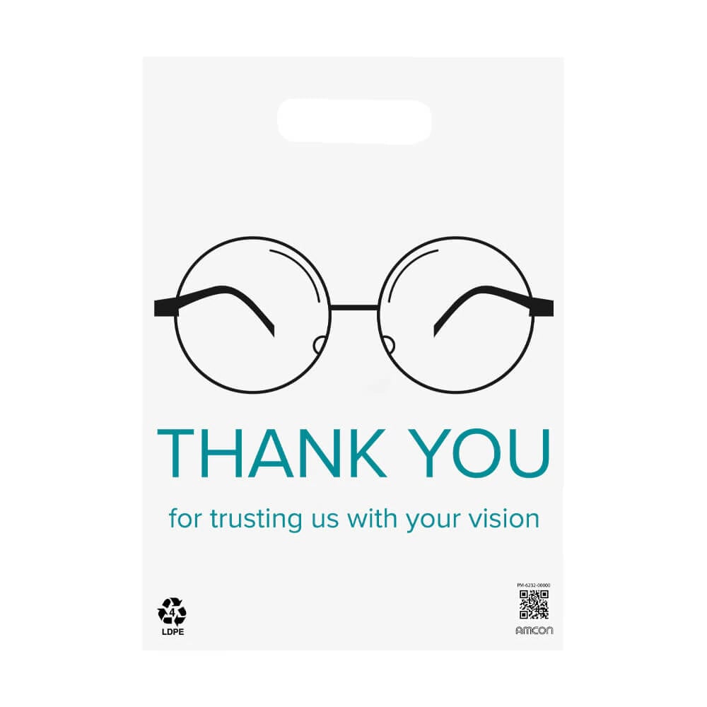Amcon Laboratories Eye Care Supply Bag, Clear Plastic, 8x12", 100/Package