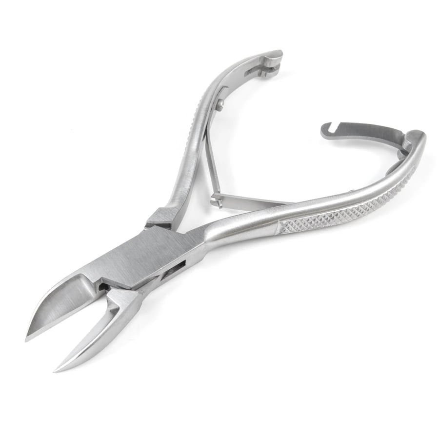 Econo Nail Nipper, 5-1/2" Concave Stainless Steel, Double Spring with Lock, Non-Sterile, Disposable, 12/Box