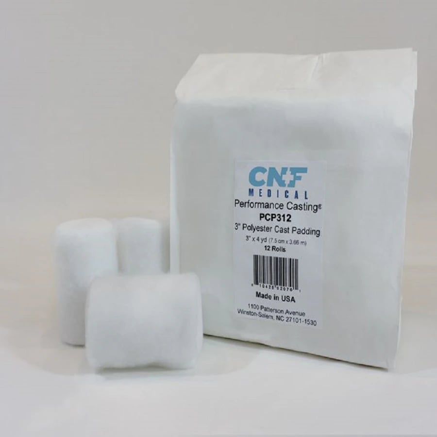 Polyester Cast Padding, White, 6" x 4 yd