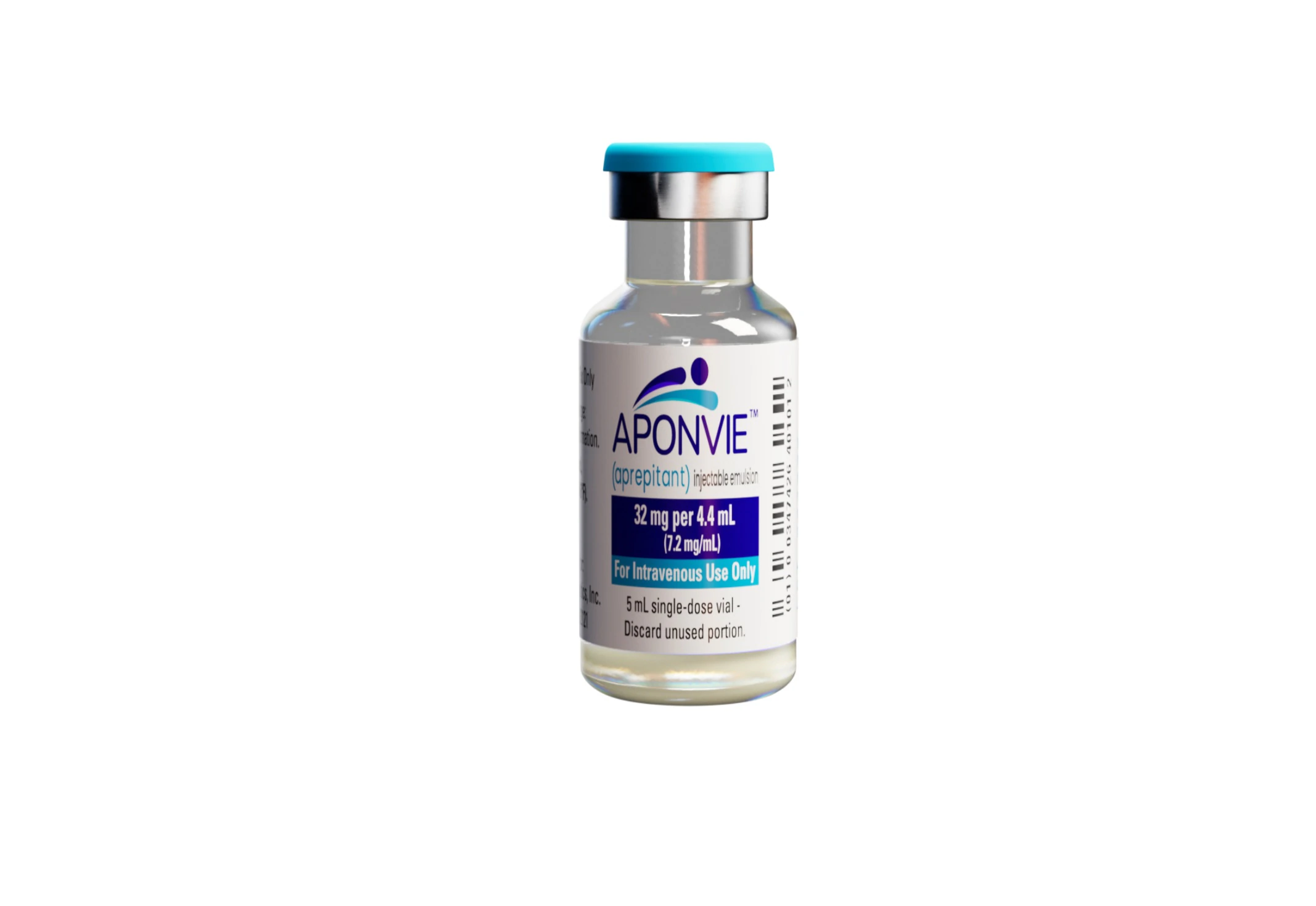 Aponvie (Aprepitant) Injection, 32 mg/5 mL (7.2 mg/mL), Single-Dose Vial, 10/Package