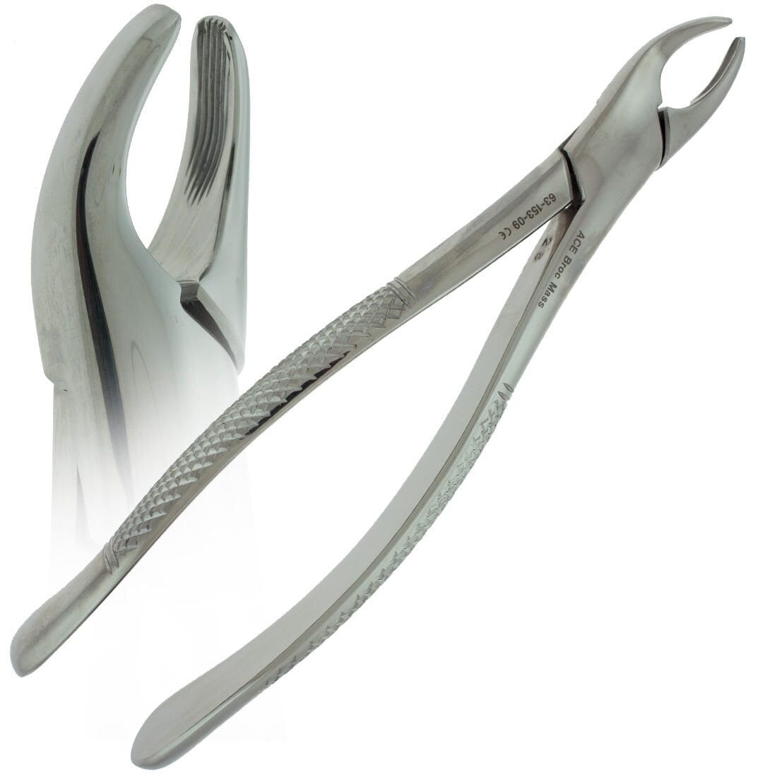 Ace Surgical Extraction Forceps #150, 7 in, Upper, Adult, Stainless Steel, Each