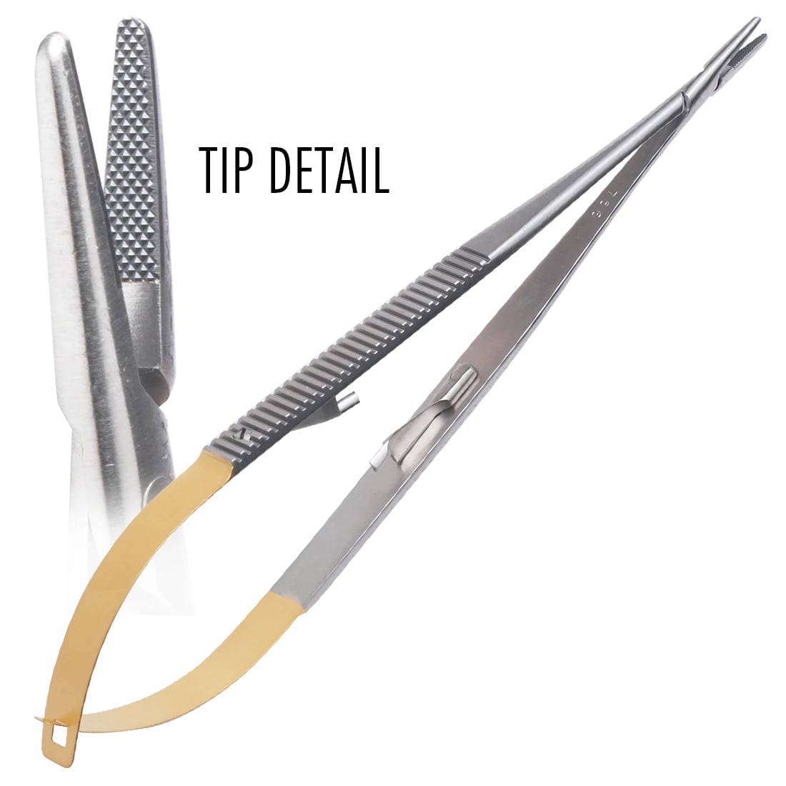 Castroviejo Needle Holder, Straight, Stainless Steel, 7 in, Each