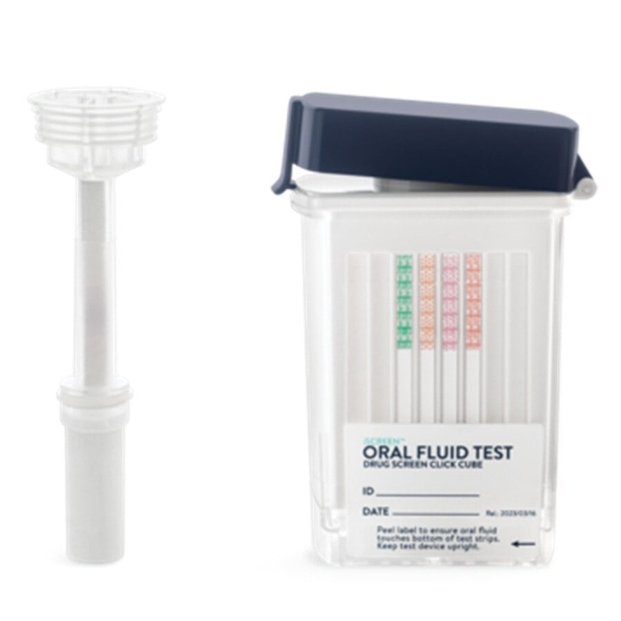 iScreen Oral Fluid Drug Test Cube, 8-Panel, Employment & Insurance Use Only, 25/Box