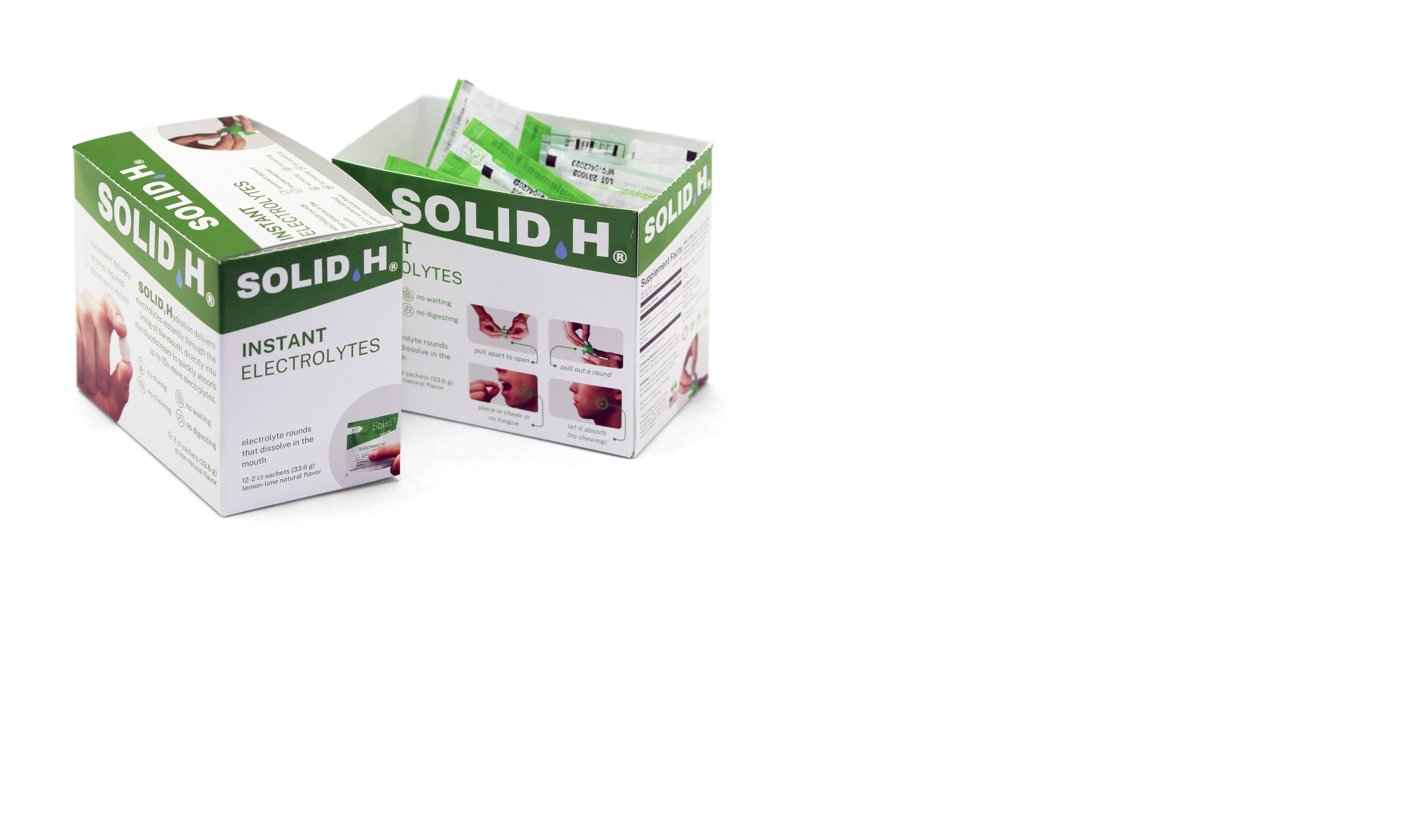 Medique Solid H Oral Electrolyte Replenishment Drink Tablets, Lemon Lime, 24/Bag