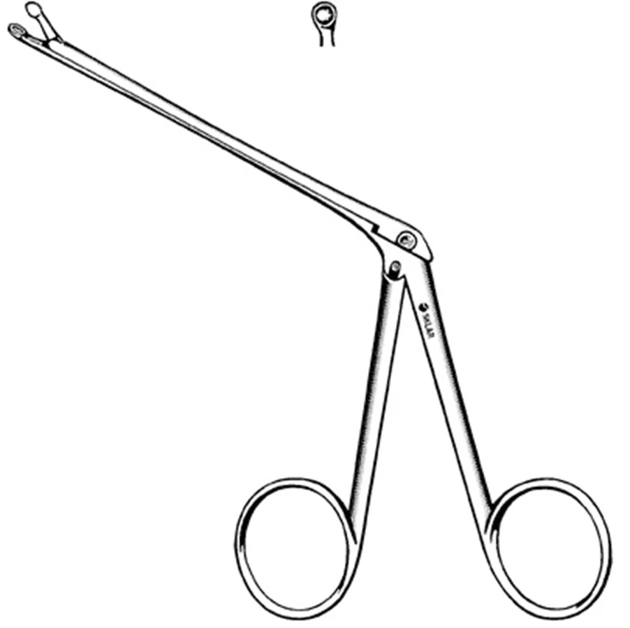 Sklar Instruments Hartmann Herzfeld Forceps, Straight, 3" Cupped, Stainless Steel, Non-Sterile, Each