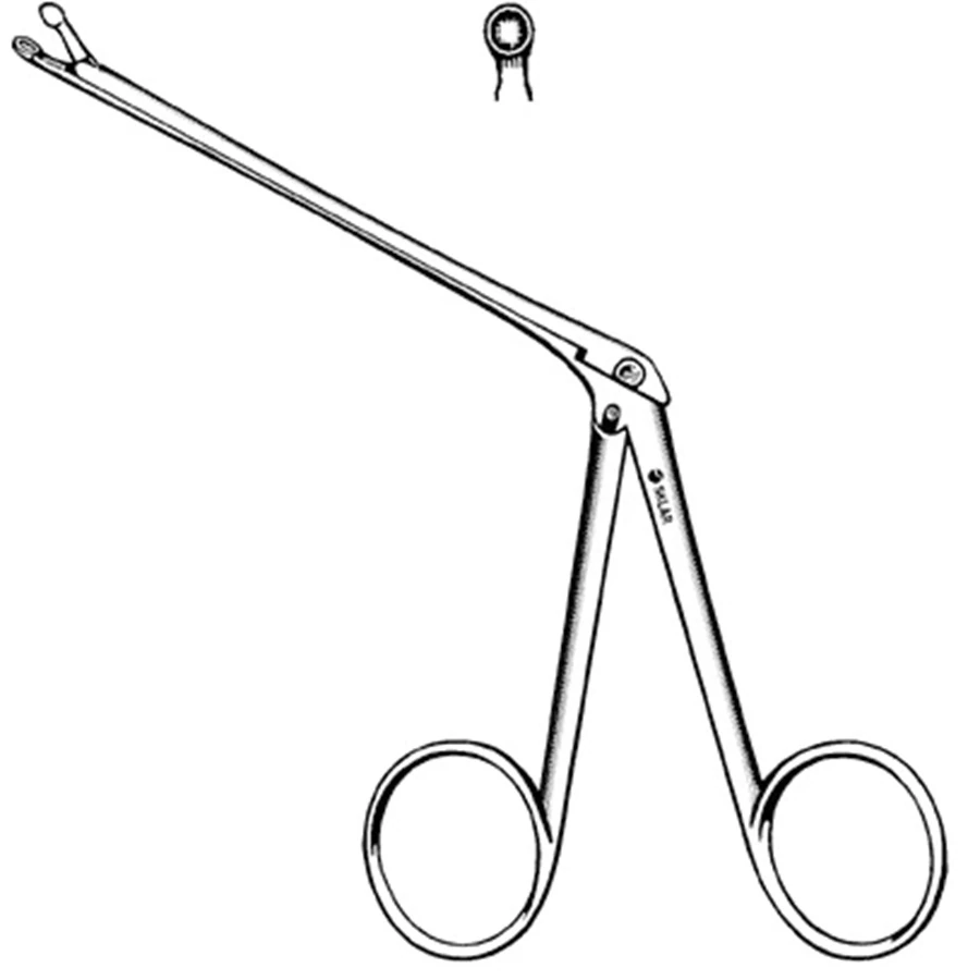 Sklar Instruments Hartmann Herzfeld Forceps, Straight, 3" Cupped, Stainless Steel, Non-Sterile, Each