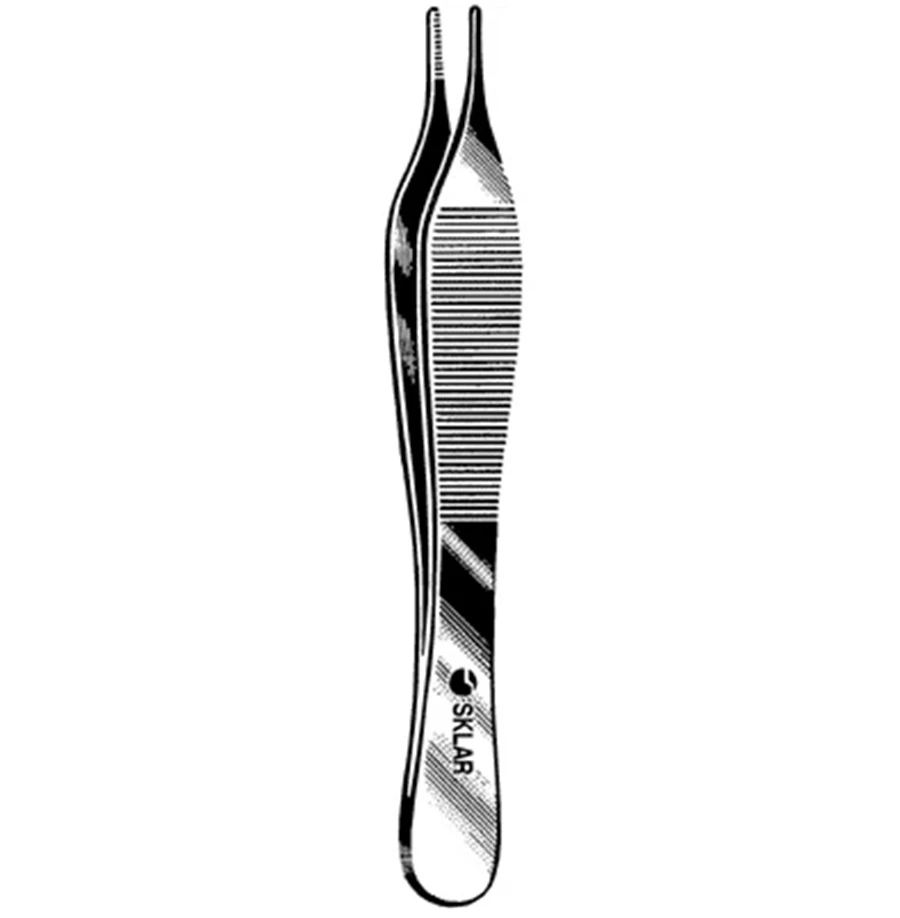 Sklar Adson Dressing Forceps, Straight, 6" Stainless Steel, Non-Sterile, Each