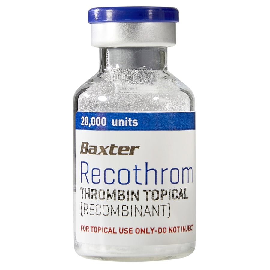 Recothrom Topical with Diluent, Thrombin Topical Solution, 20,000 IU Recombinant, Vial