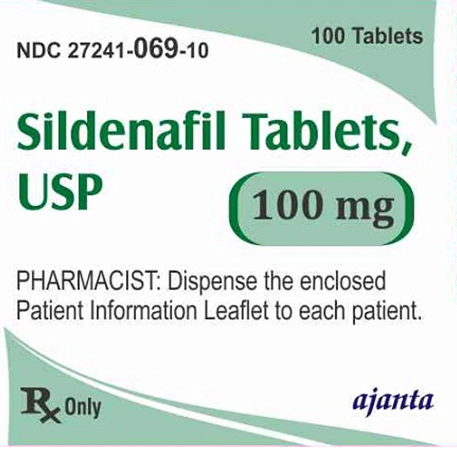 Sildenafil Citrate Tablets 100mg, 100 Count Bottle