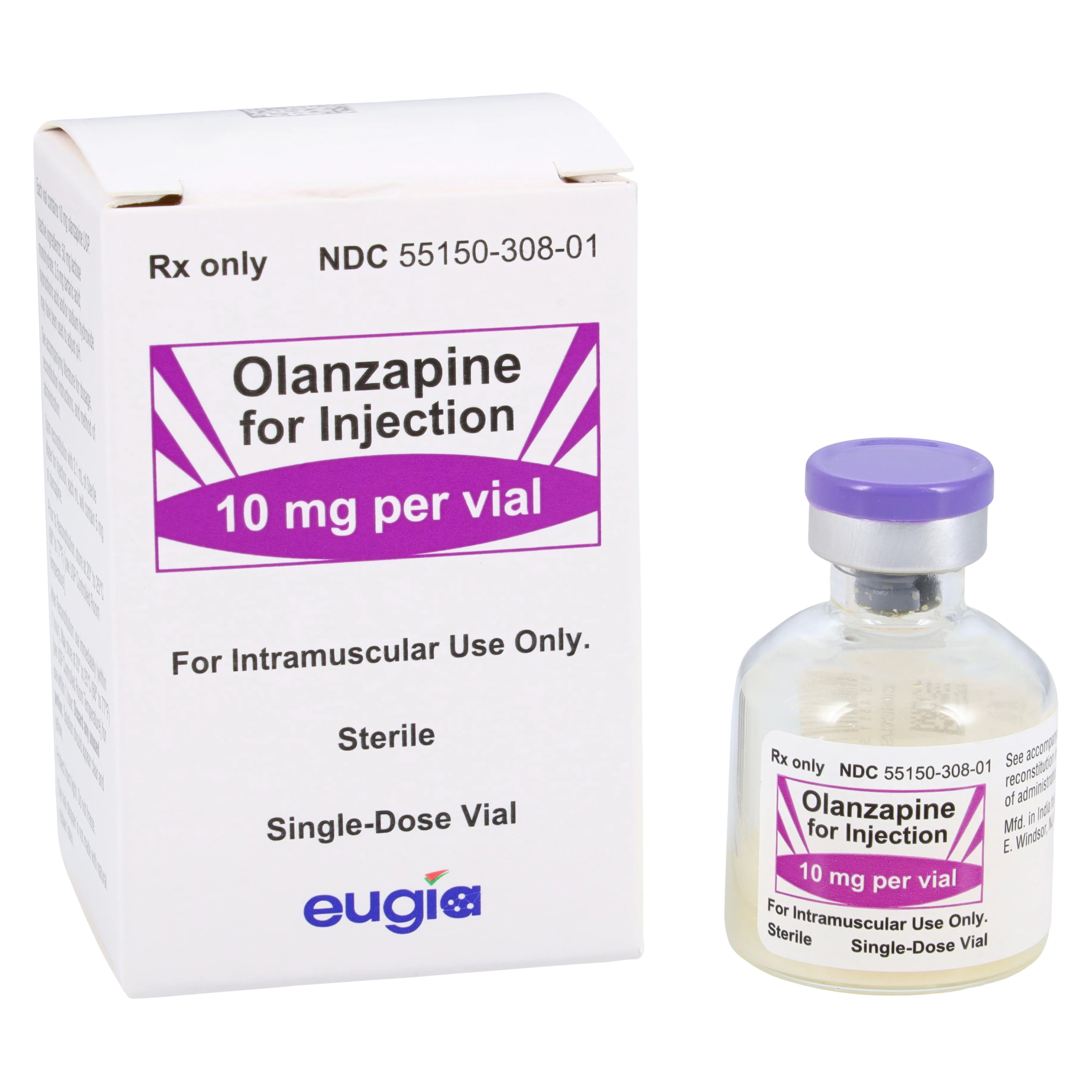 Olanzapine Injection 10mg/mL SDV 1mL Each