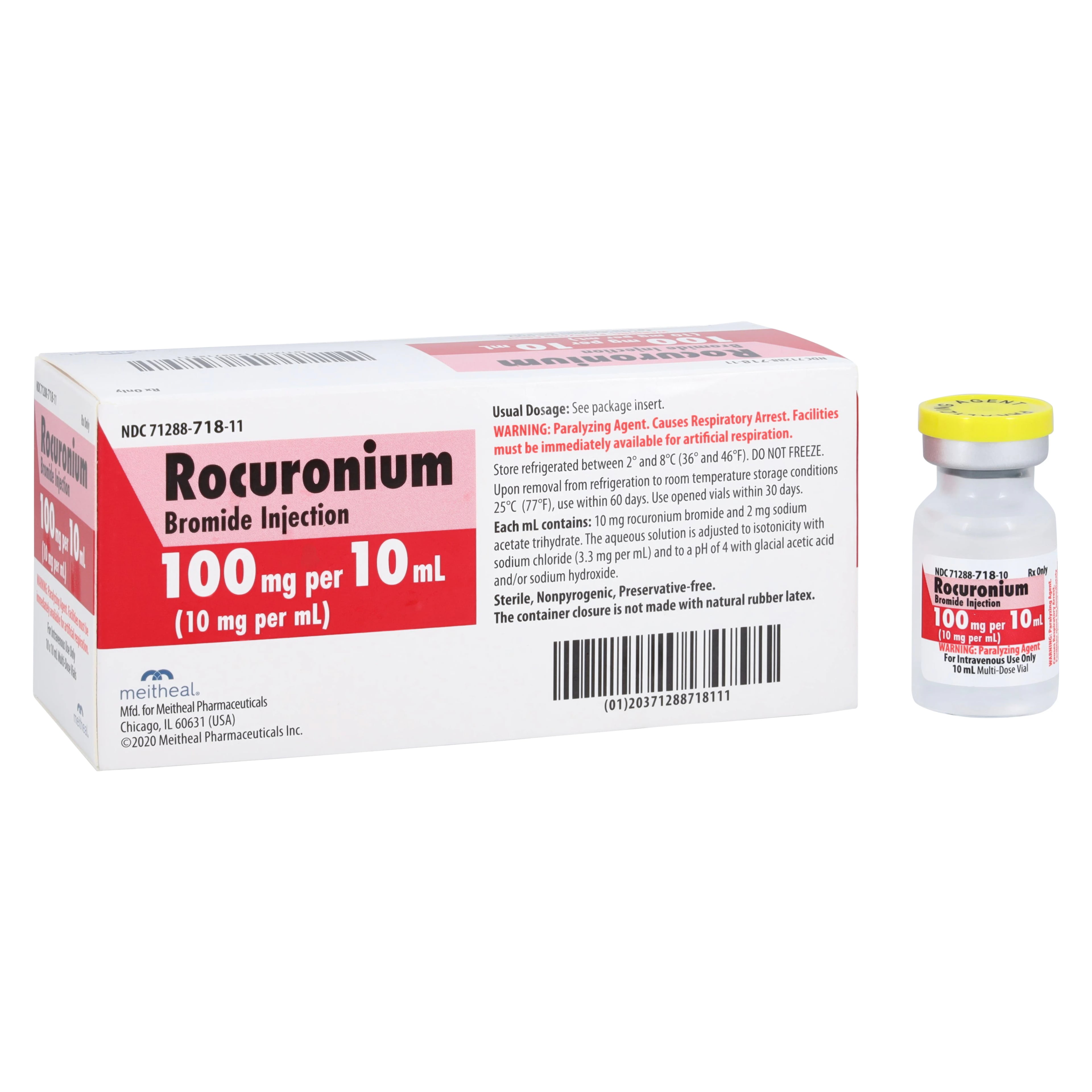 Rocuronium Bromide Injection, 10mg/mL, MDV, 10mL Vial, 10/Package