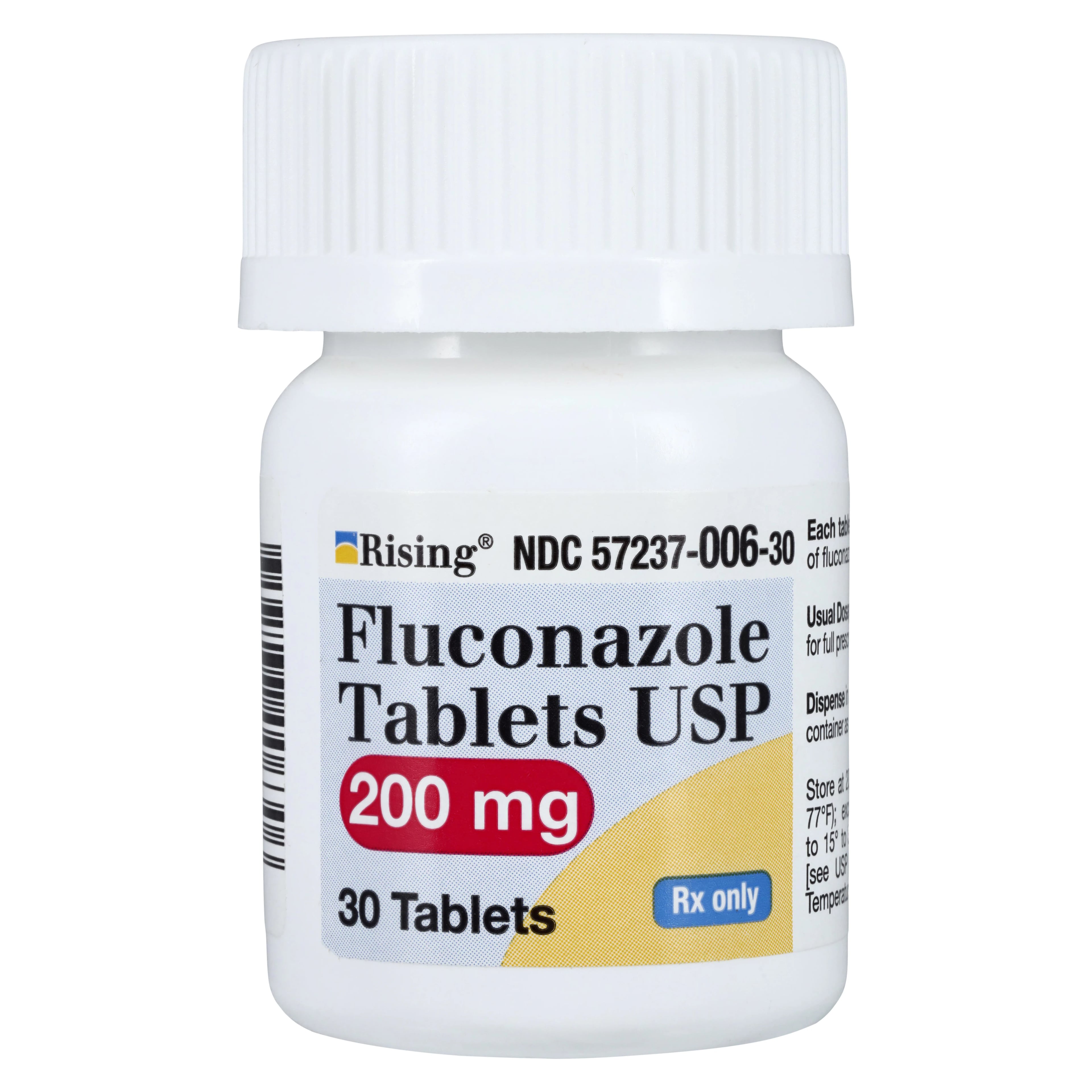 Fluconazole Tablets, 200mg, 30/Bottle, Rising Pharmaceuticals
