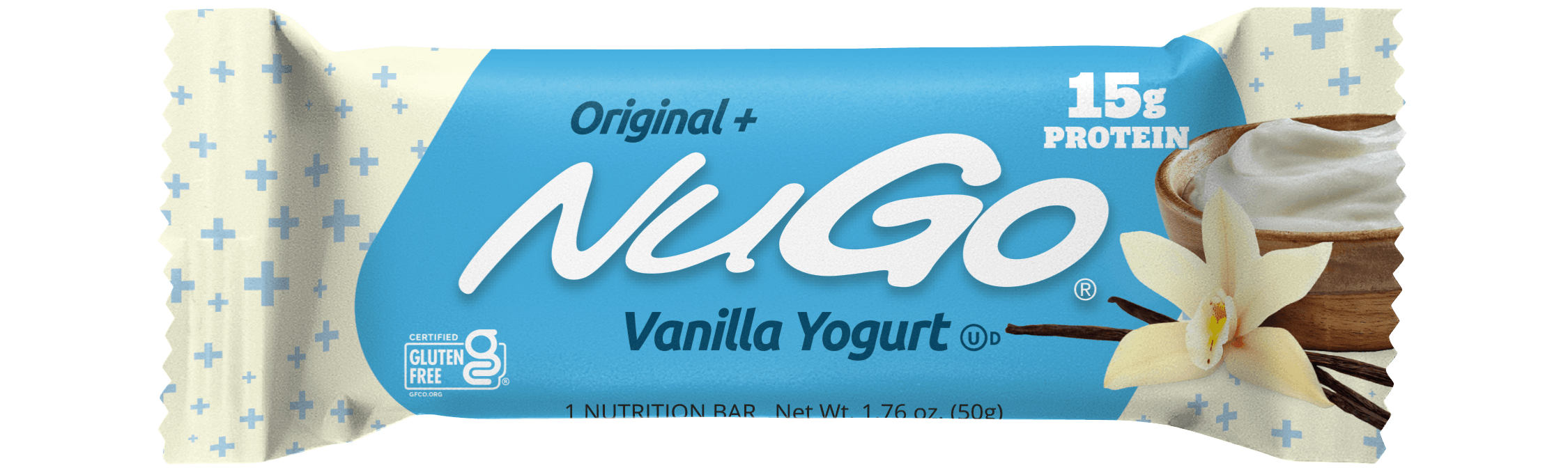 NuGo Original Nutrition Bar, Vanilla Yogurt, Individually Wrapped, 120/Case