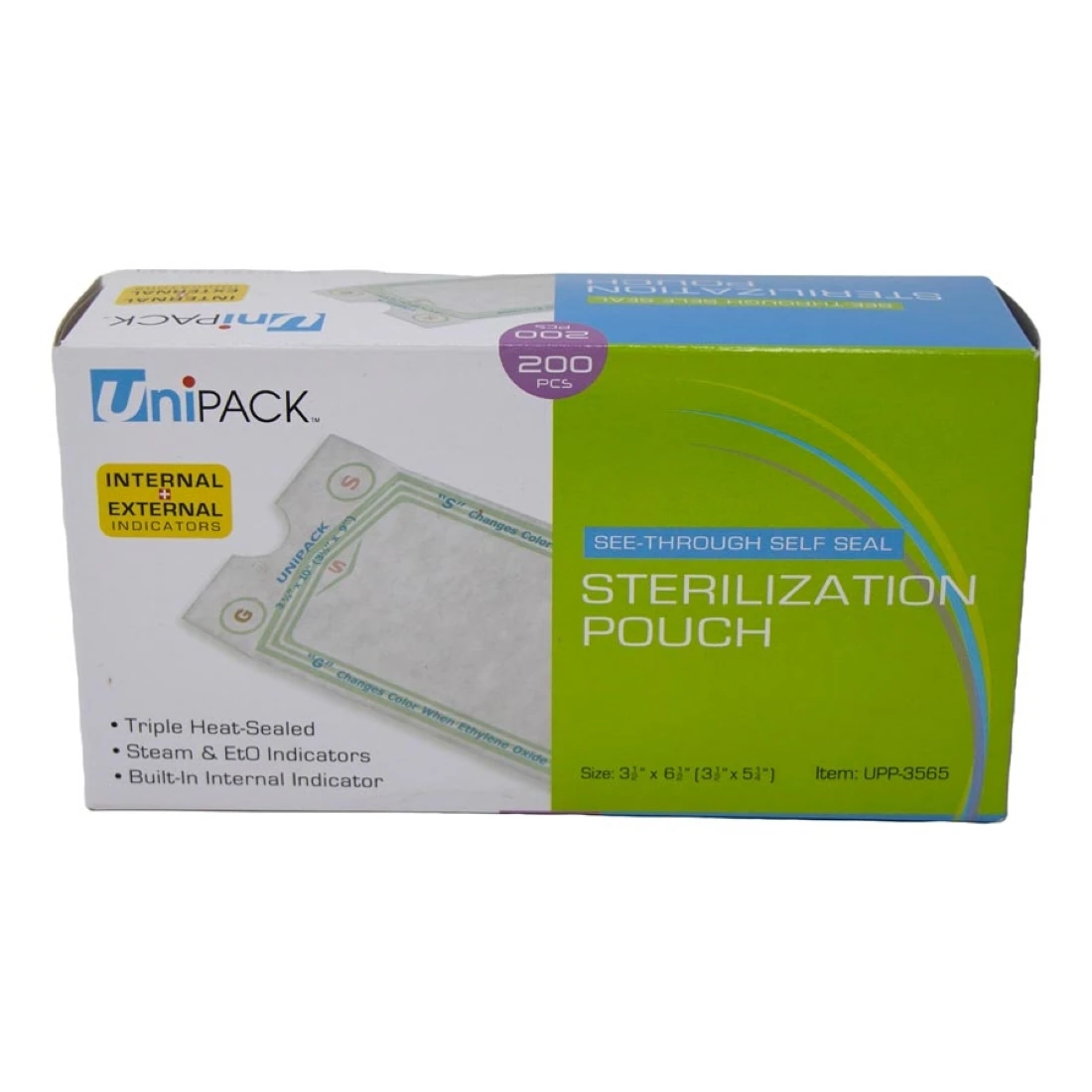 Dukal Self-Seal Sterilization Pouches, 3.5" x 6.5", 200/Box