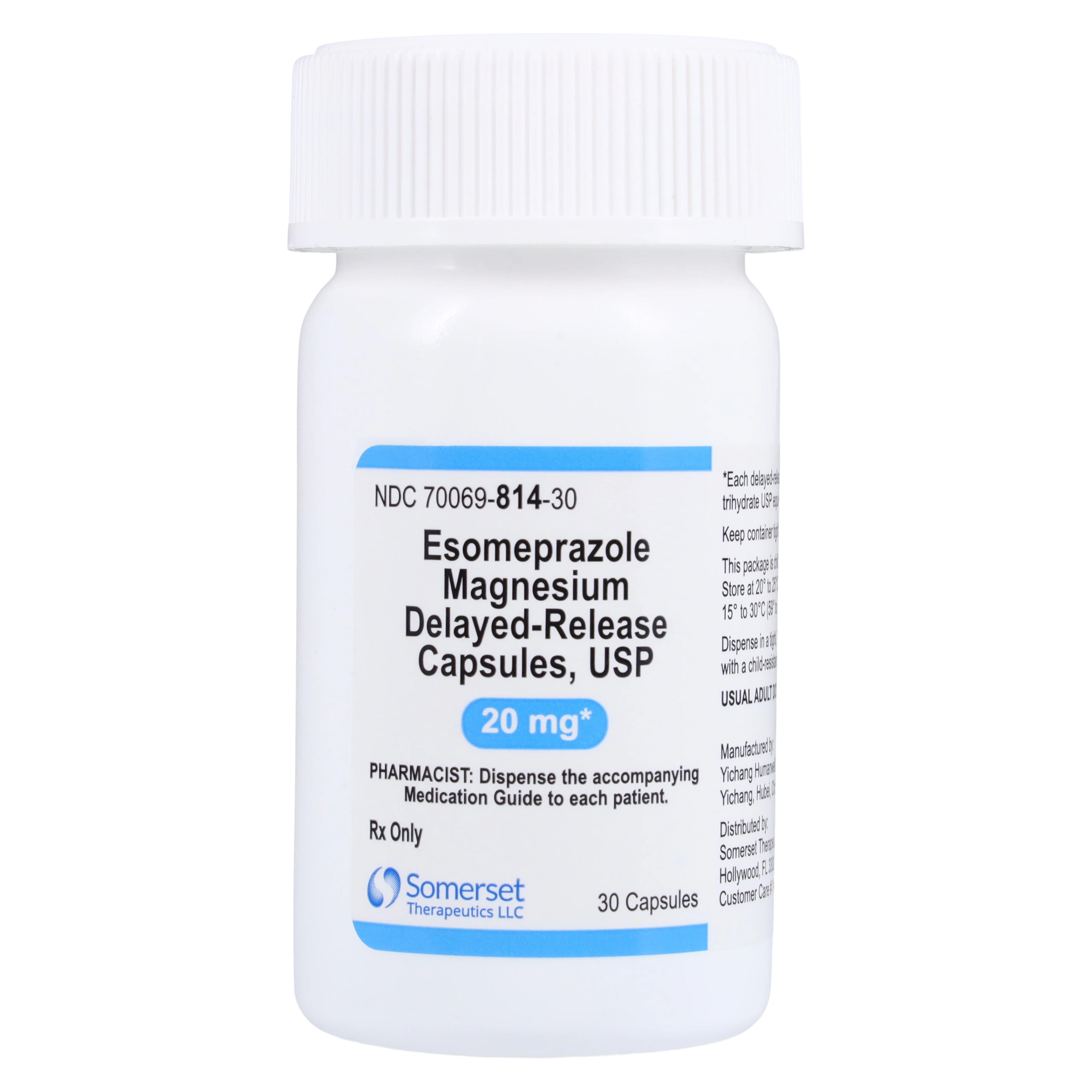 Esomeprazole Magnesium DR Delayed-Release Capsules, 20mg, 30/Bottle